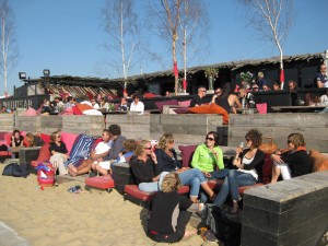 beach cafe at scheveningen