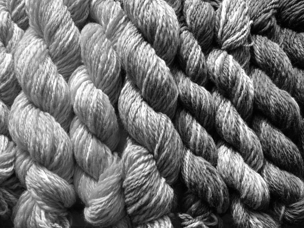 shades of grey wool up close