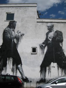 Street art in East Dulwich side street
