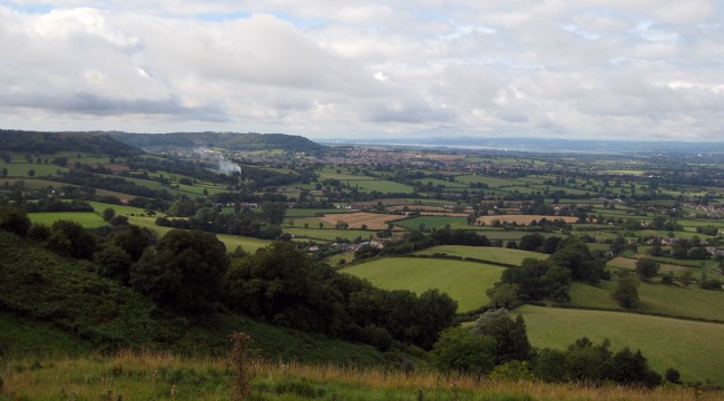 Cotswold Way View over the Severn Valley from Coaley Peak