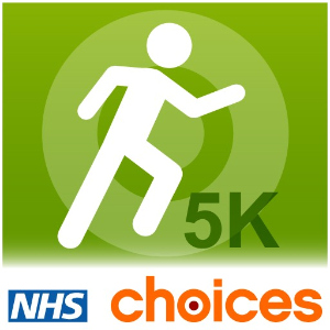 Logo for the NHS Couch to 5K podcast.