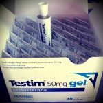 A box of Testim testosterone gel tubes