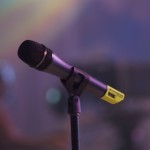 Close up of microphone to illustrate fear of public speaking